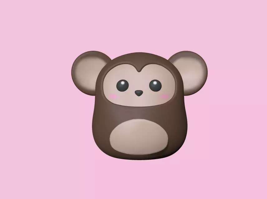 Zodiac Monkey 3D print model_0