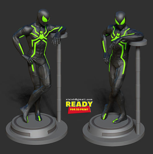 Spiderman - Stealth Suit 3D print model