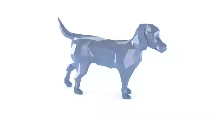 Low Poly Beagle Dog