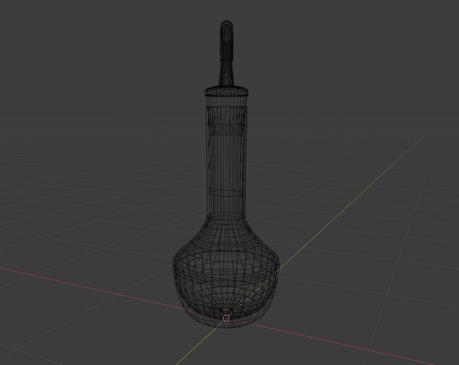 Bitters Bottle 3D model_2