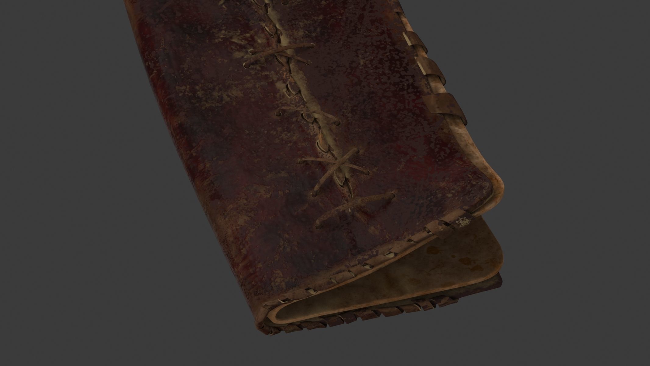 Shotel Curved Sword 3D model_15