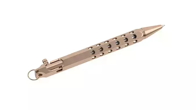 Six Edge Solid Brass Pen