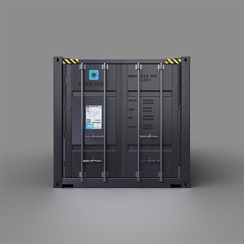 Shipping Container 20ft 3D model
