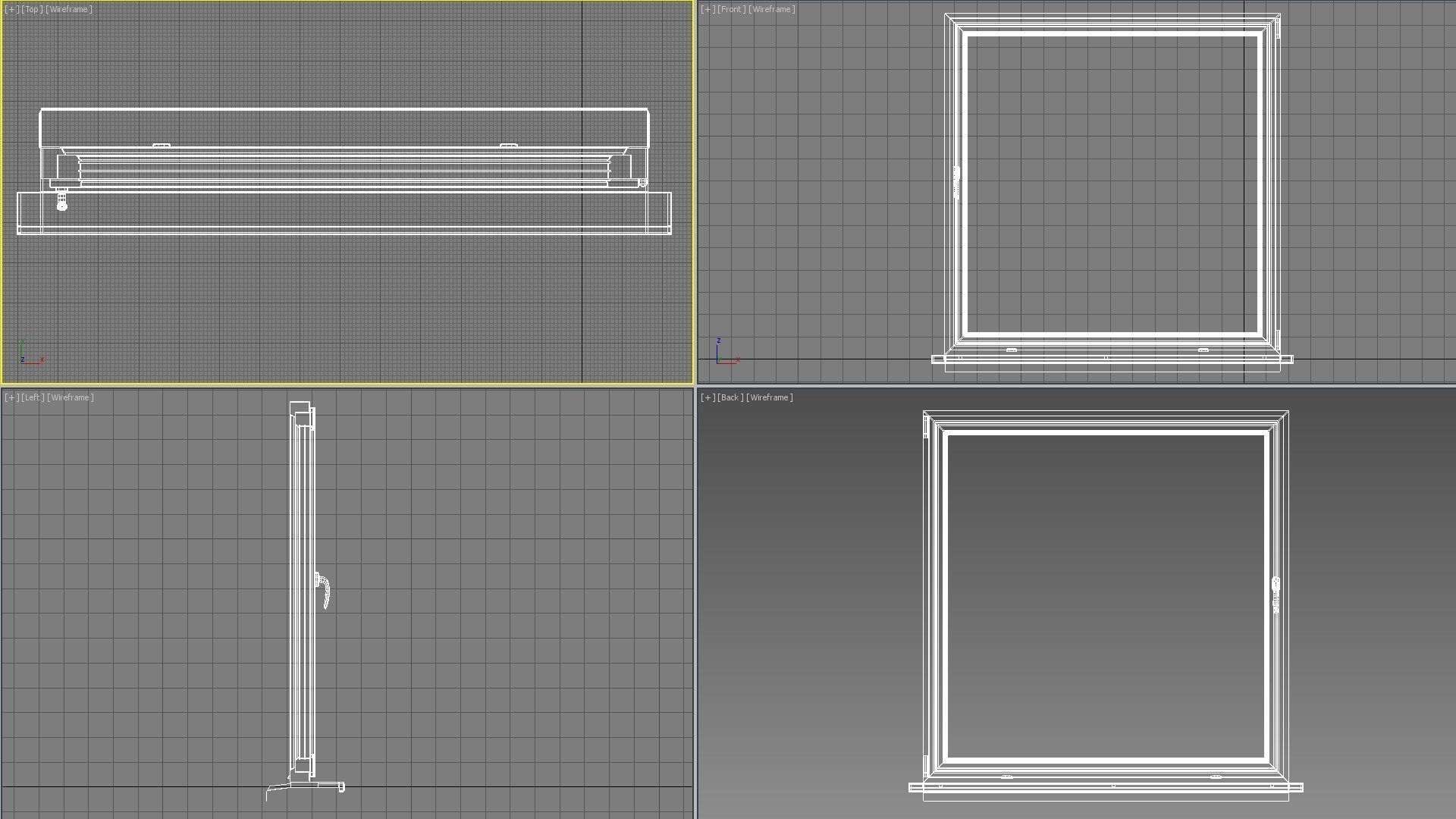House windows 001 Low-poly 3D model_15