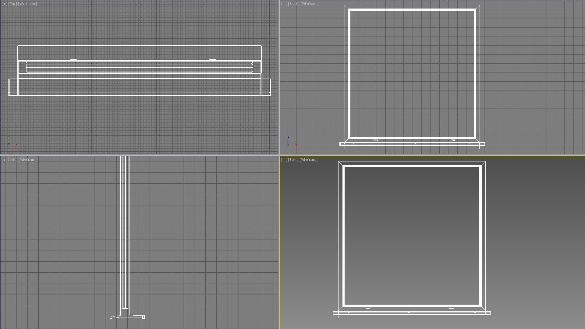 House windows 001 Low-poly 3D model_14