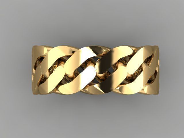 Cuban ring 3D print model_1