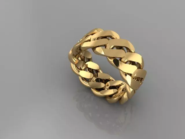 Cuban ring 3D print model_0