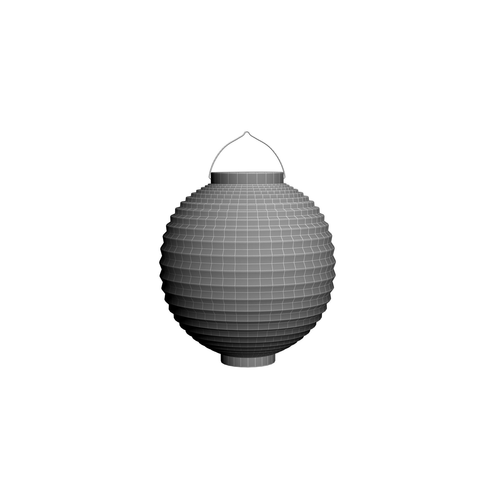 Japan Paper Lanterns 3D model_5