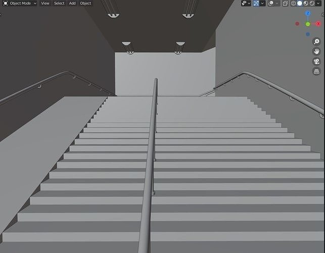 subway corridor Free low-poly 3D model