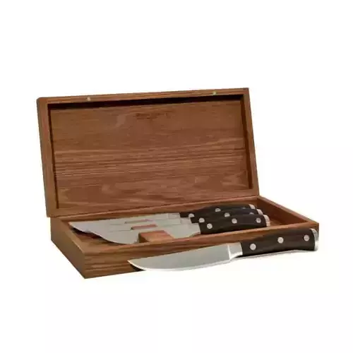 Knife Set In A Wooden Box