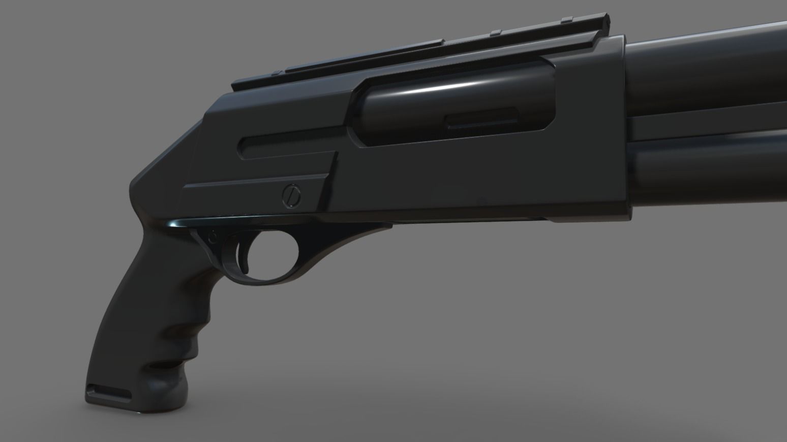Shotgun 3D model_6