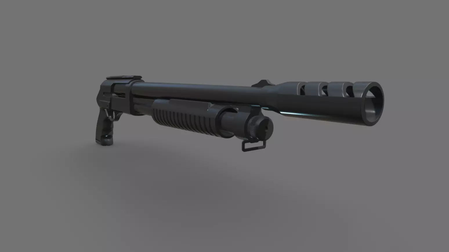 Shotgun 3D model_0
