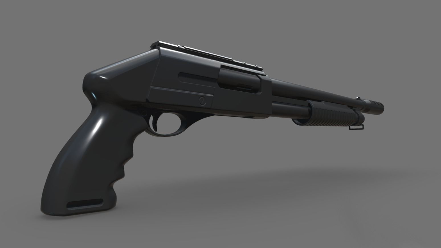 Shotgun 3D model_4