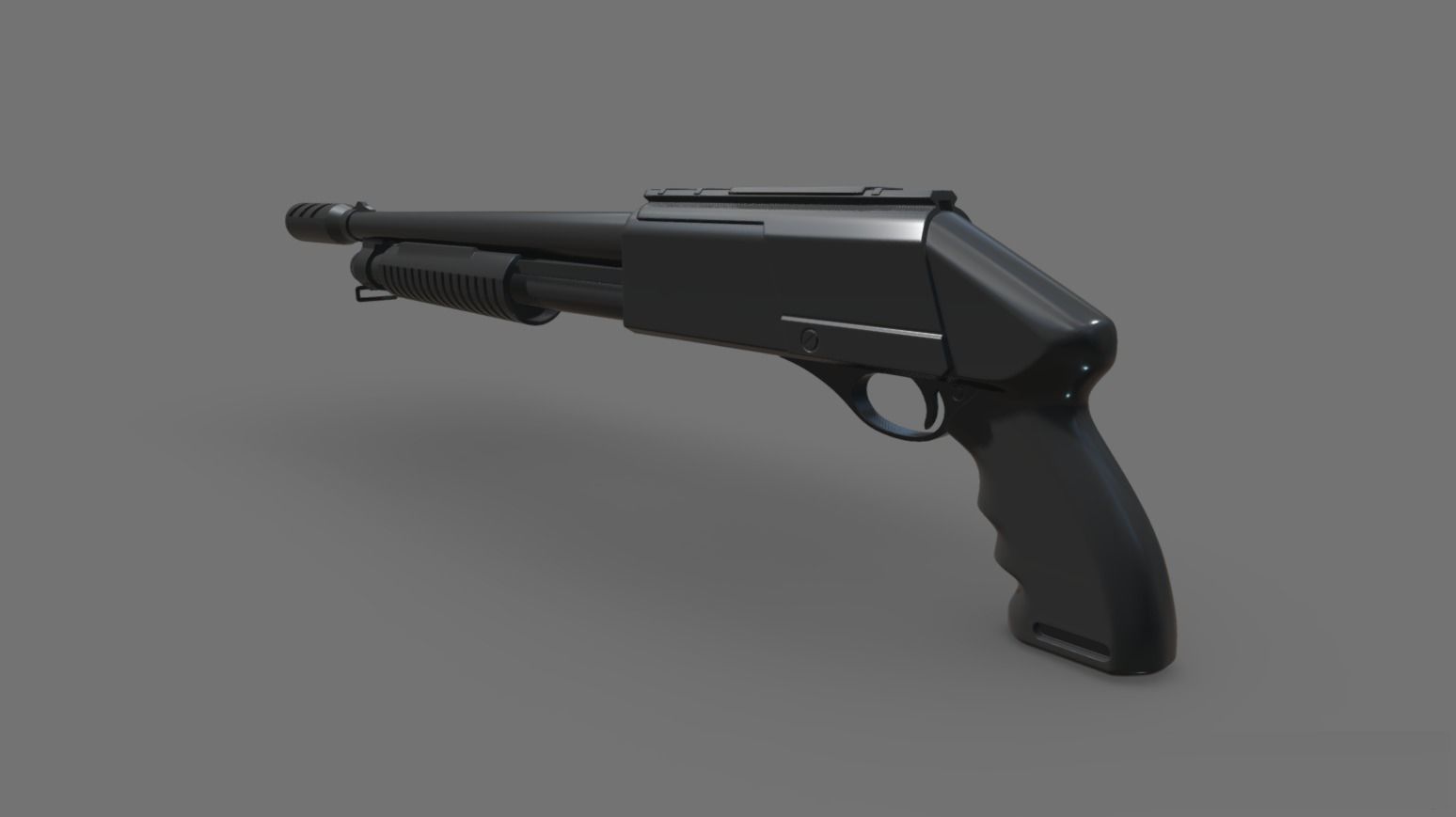 Shotgun 3D model_1