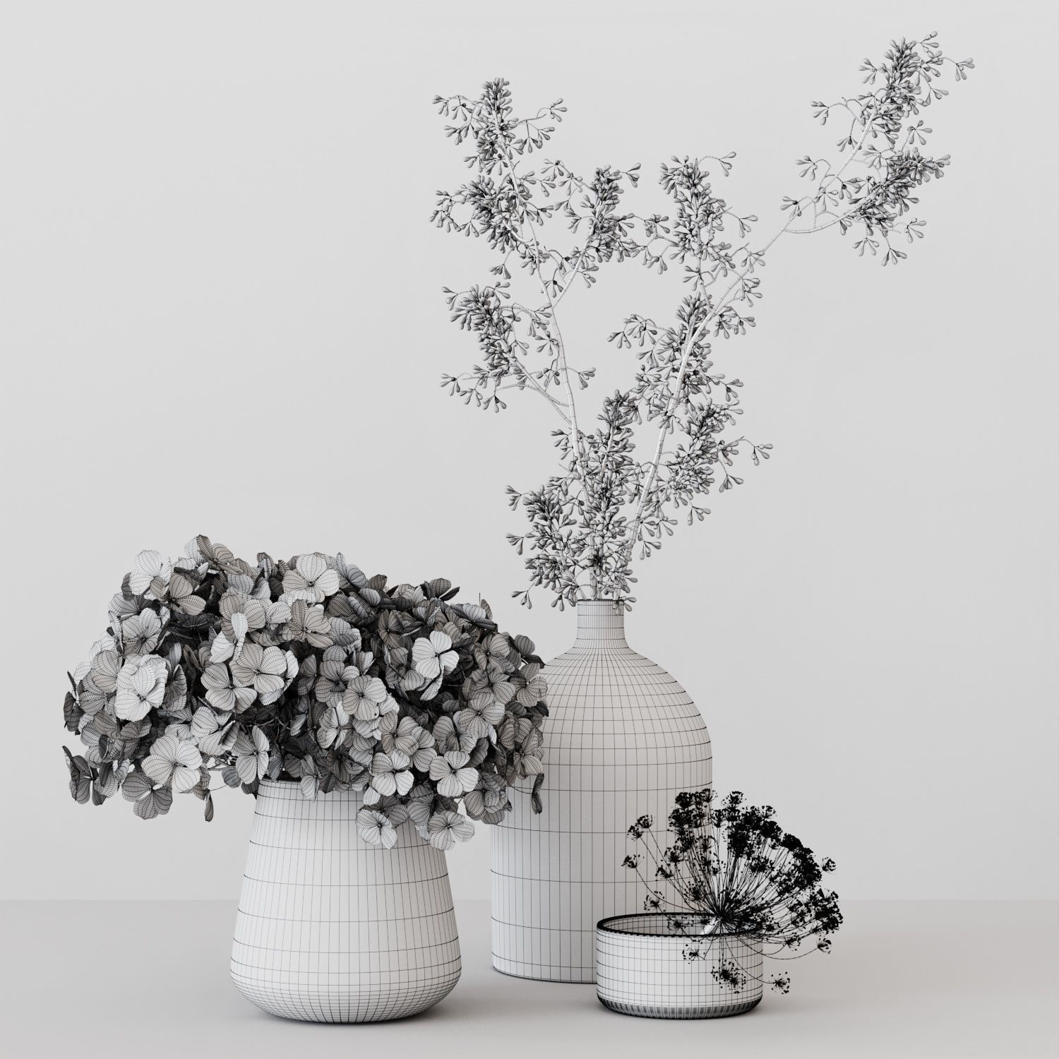 Bouquet 02 3D model_7