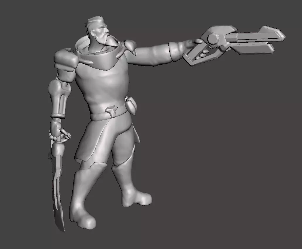 Dreadnova Gangplank 3D MOdel 3D print model_0