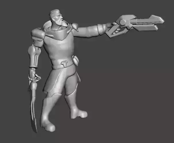 Dreadnova Gangplank 3D MOdel 3D print model