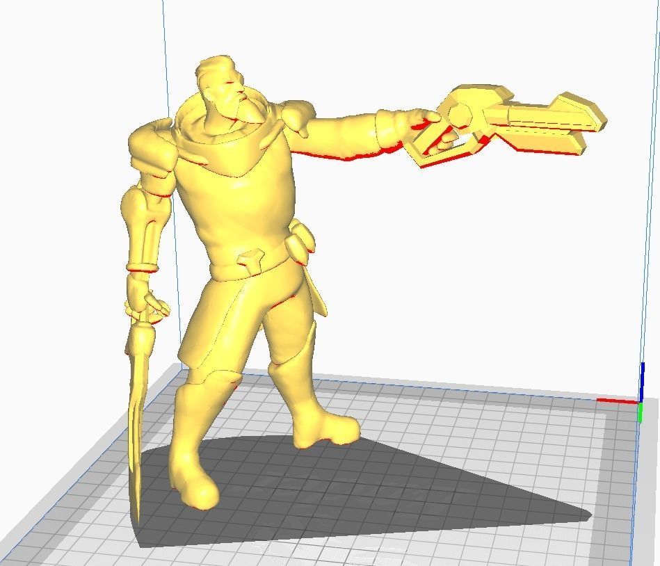 Dreadnova Gangplank 3D MOdel 3D print model_1