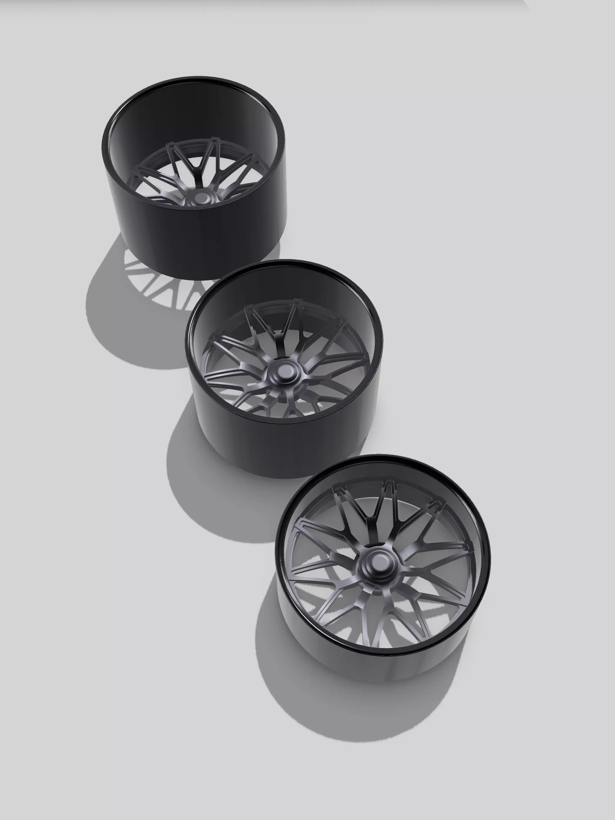 20inch Schott Clever Levers Wheels 3 offsets w Tires 3D print model