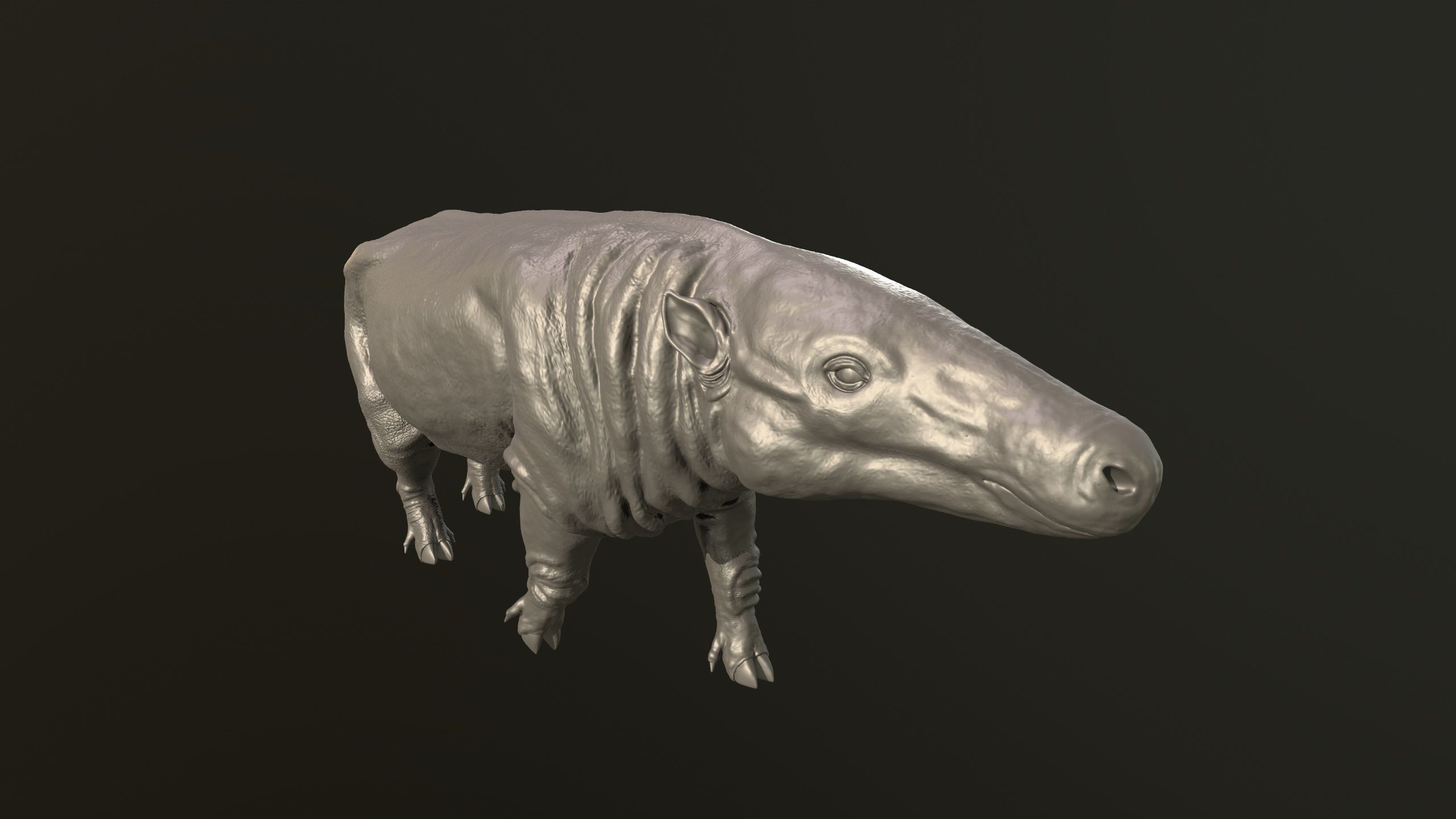 Anthracotherium magnum 3D print model_3