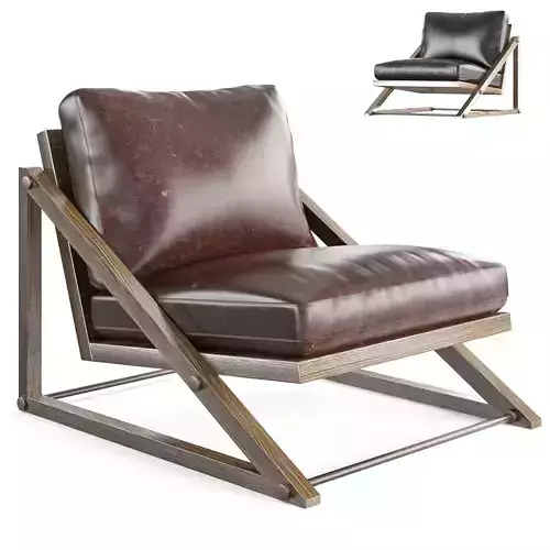 Armchair leather lounge chair