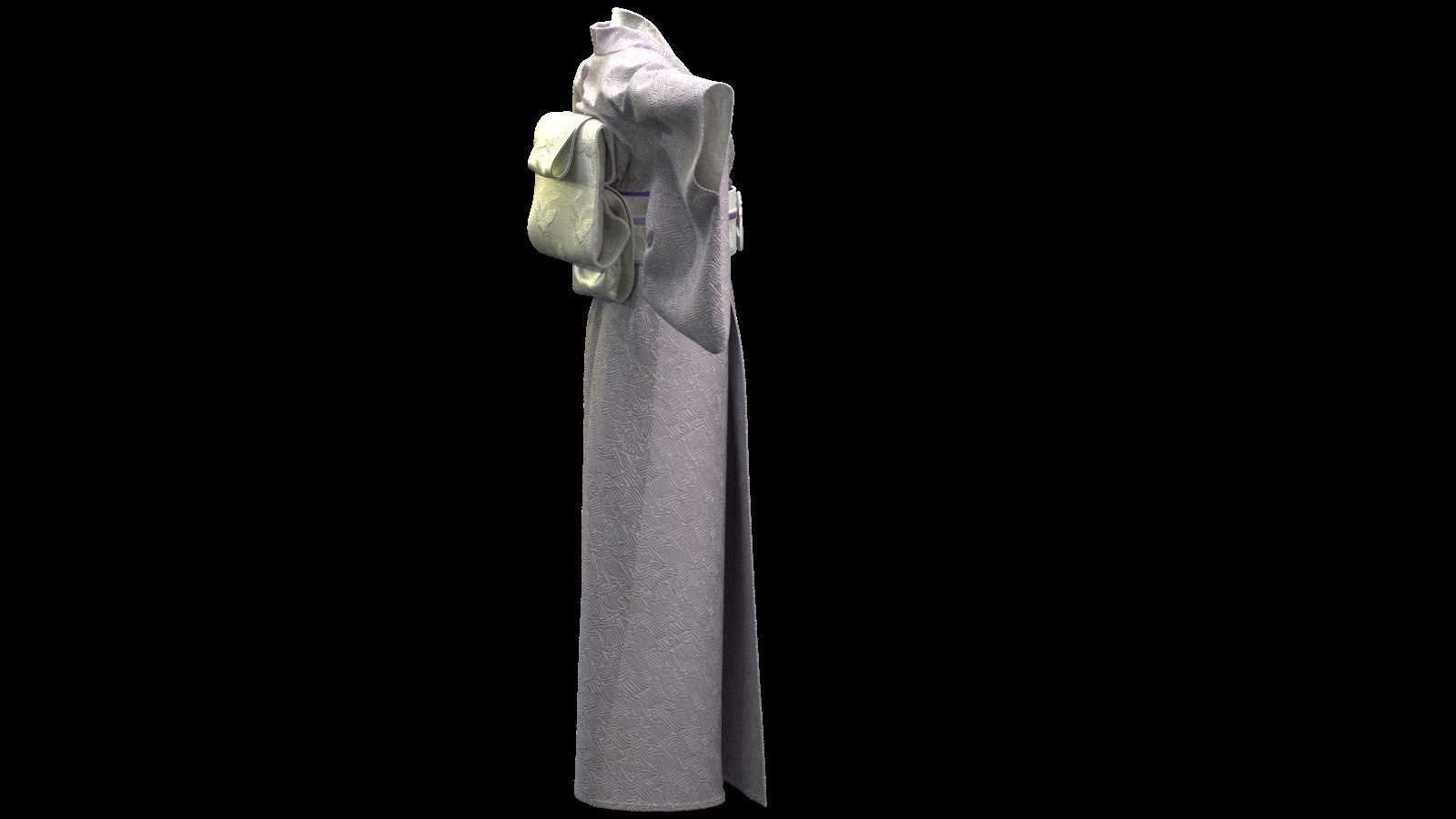 KIMONO japanese 3D model_2