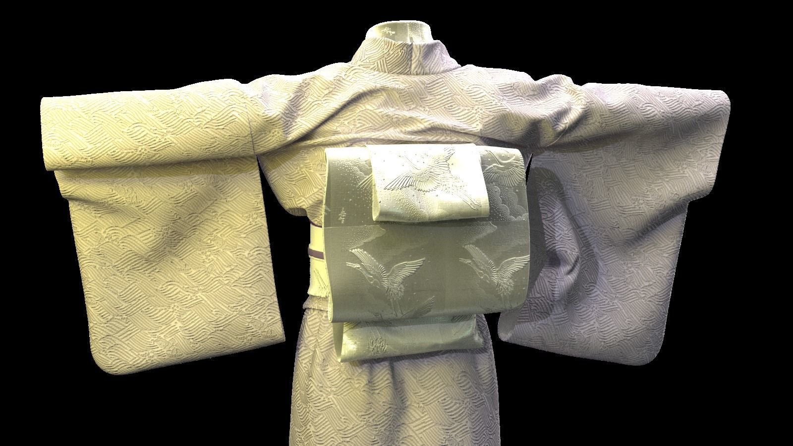 KIMONO japanese 3D model_6