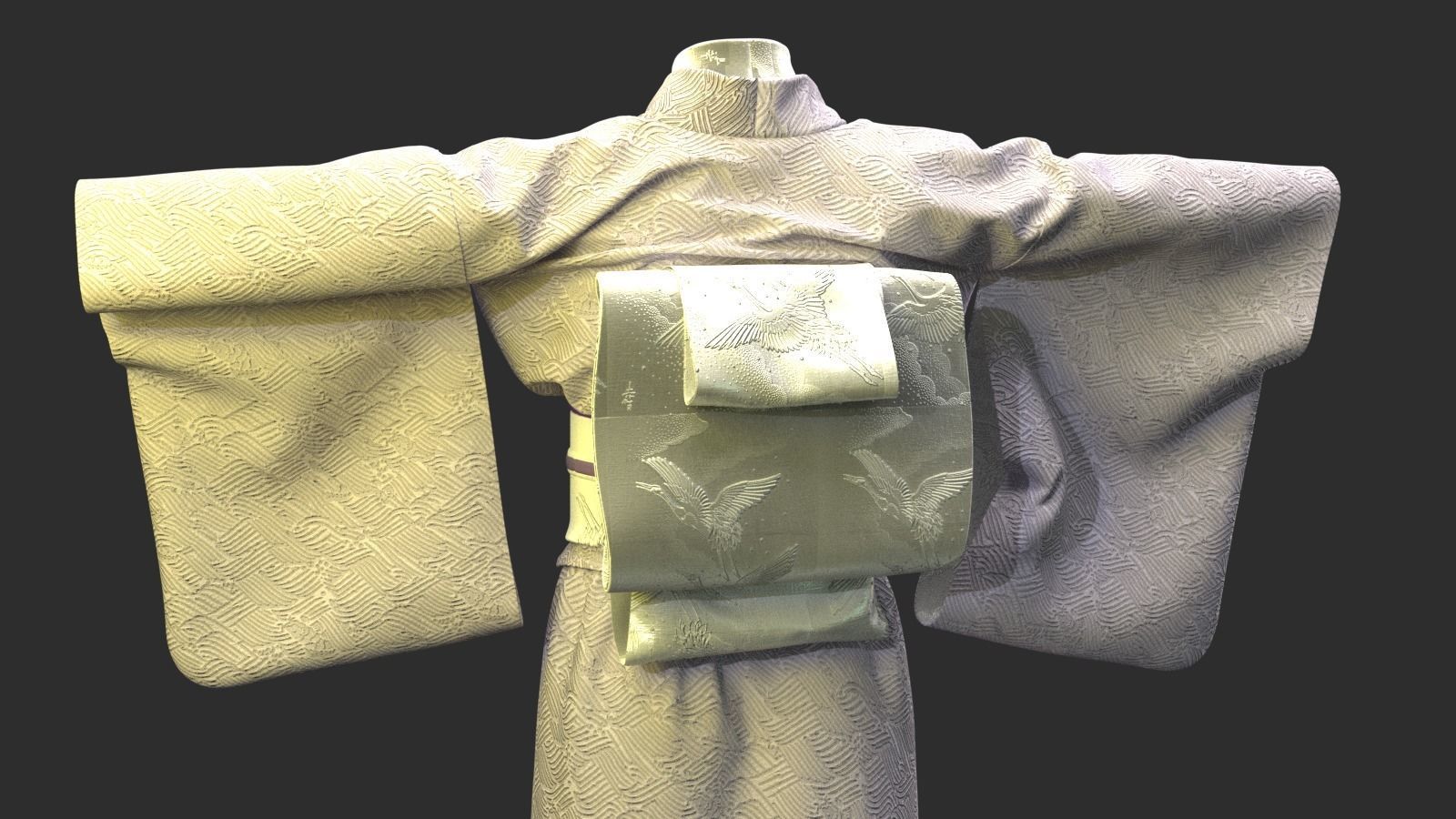 KIMONO japanese 3D model_5