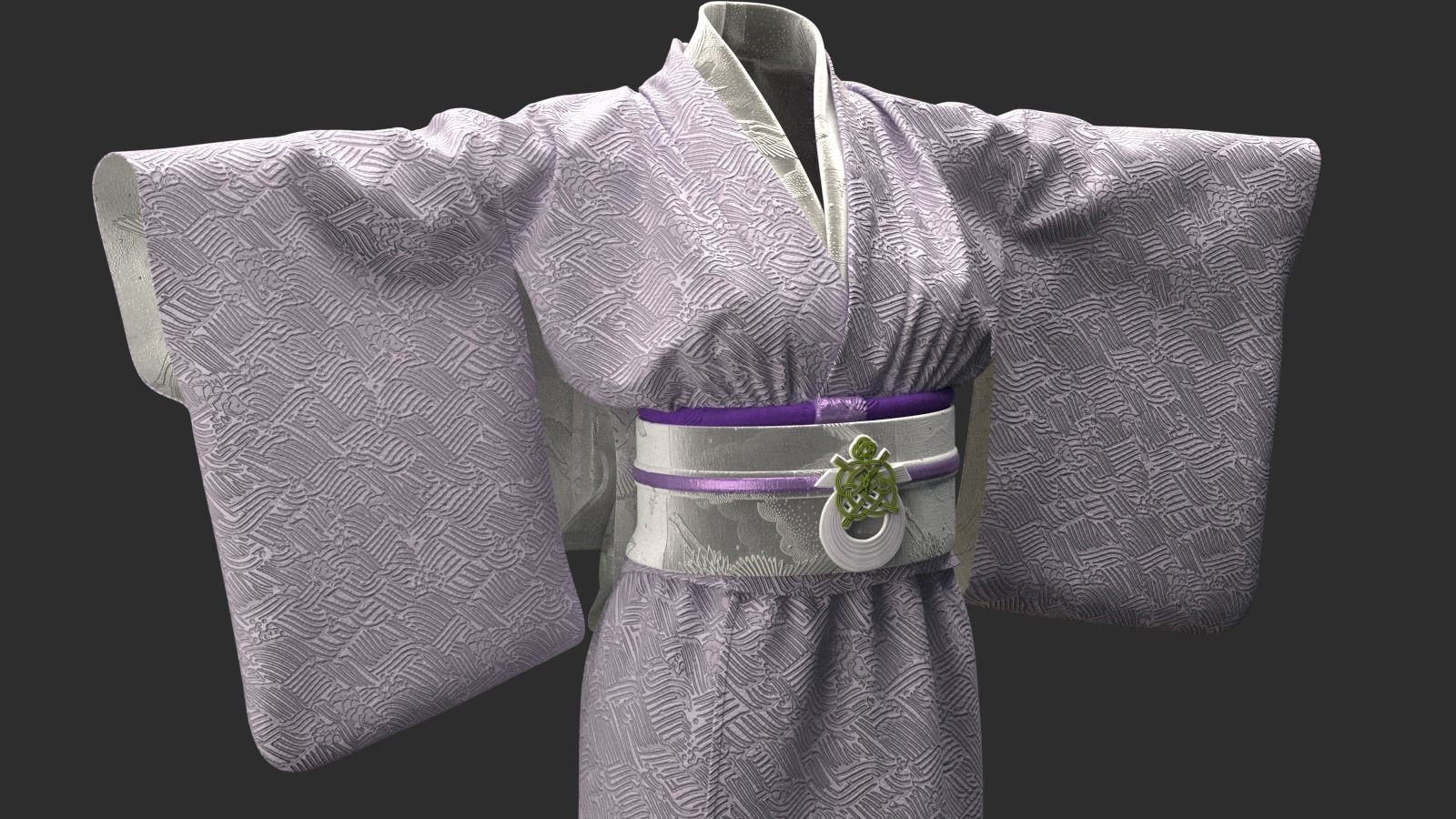 KIMONO japanese 3D model_1