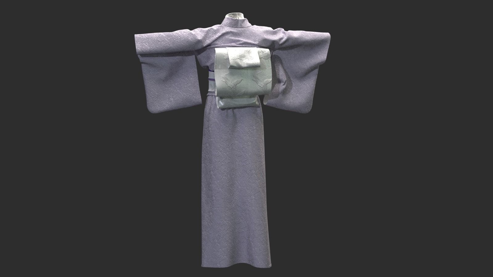 KIMONO japanese 3D model_4