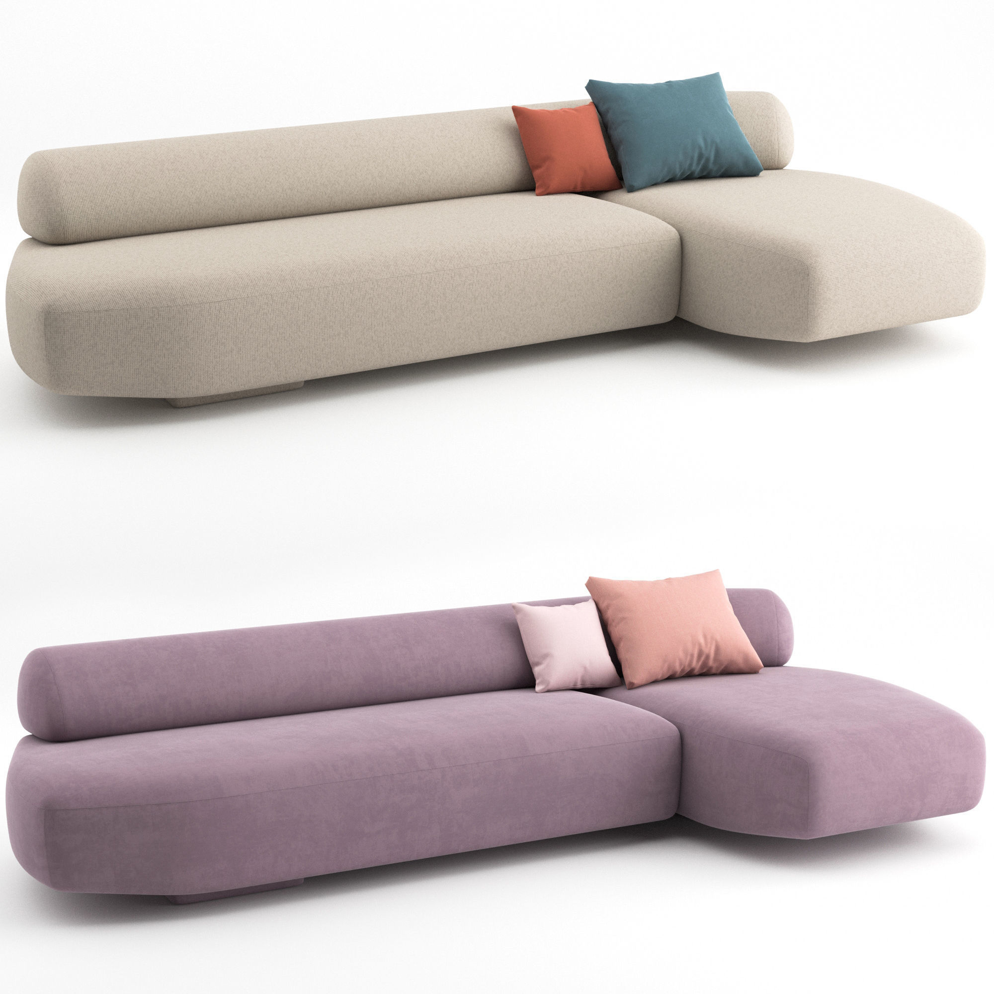 Gogan Sofa 02 by Moroso 3D model_1