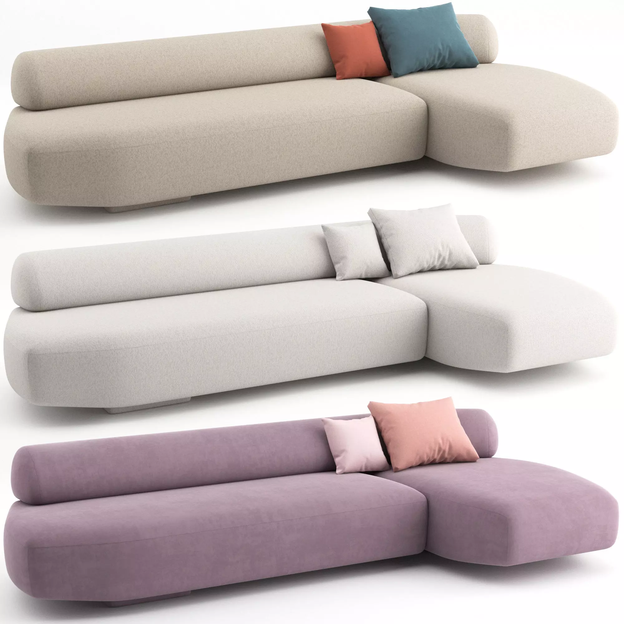 Gogan Sofa 02 by Moroso 3D model_0