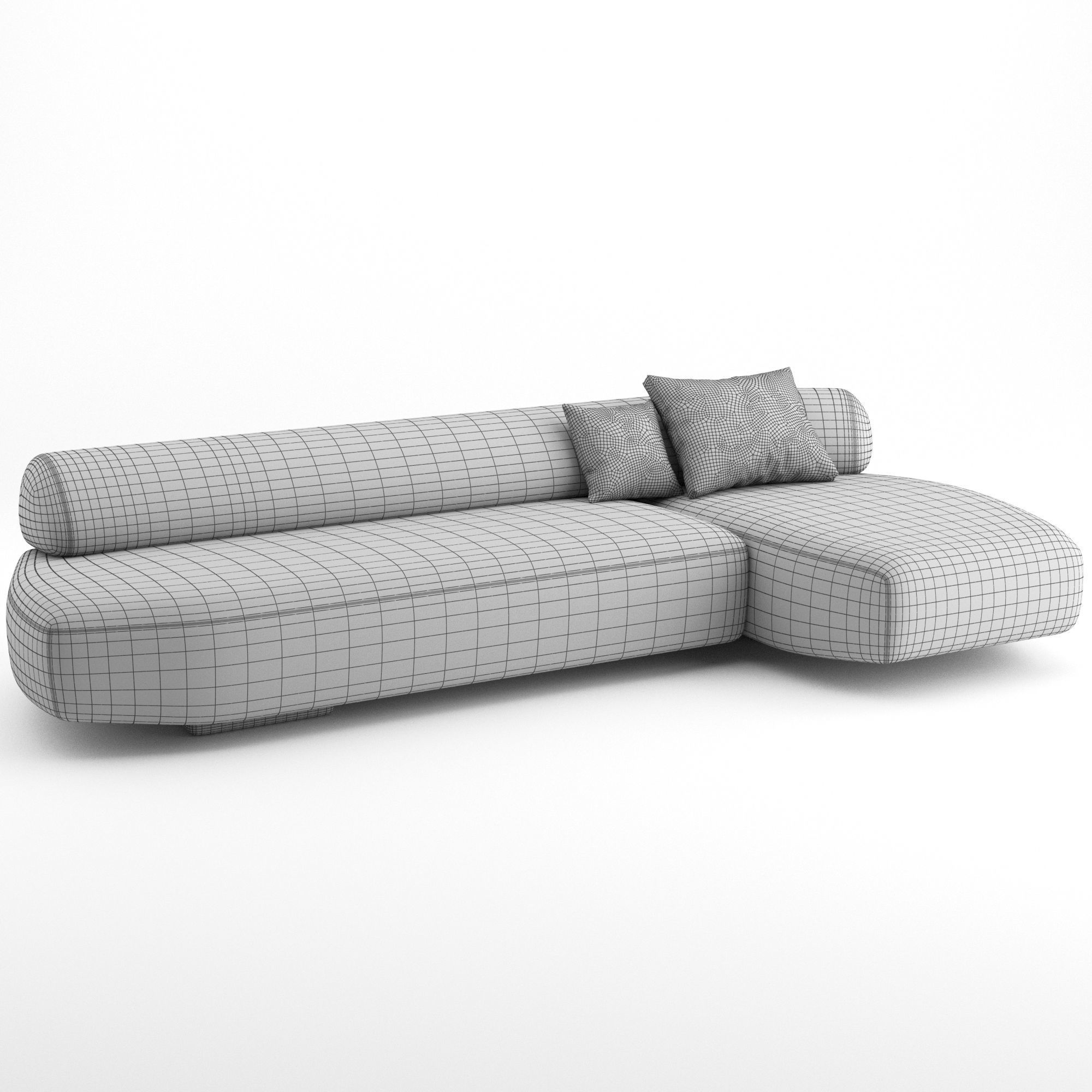 Gogan Sofa 02 by Moroso 3D model_6