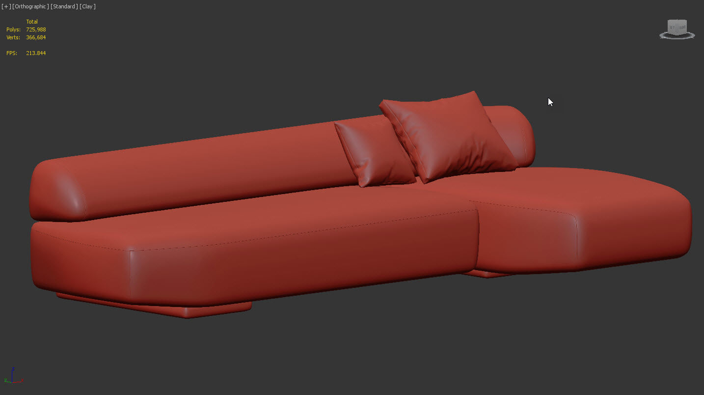Gogan Sofa 02 by Moroso 3D model_16