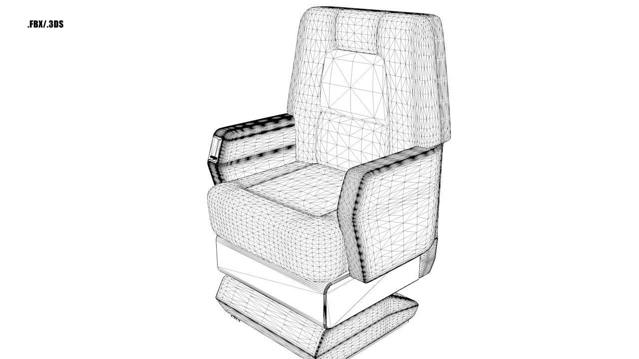 Airplane Chair Free 3D model_5