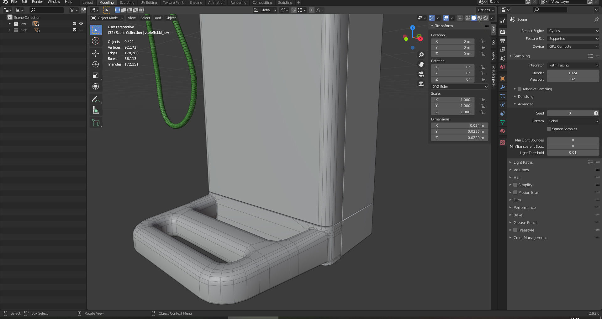 T mobile phone booth Low-poly 3D model_5
