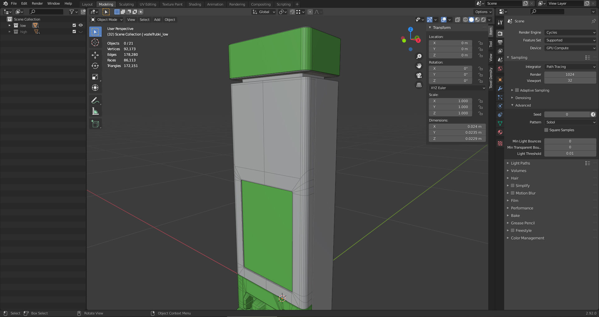 T mobile phone booth Low-poly 3D model_6
