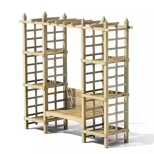 Wooden Garden Alcove