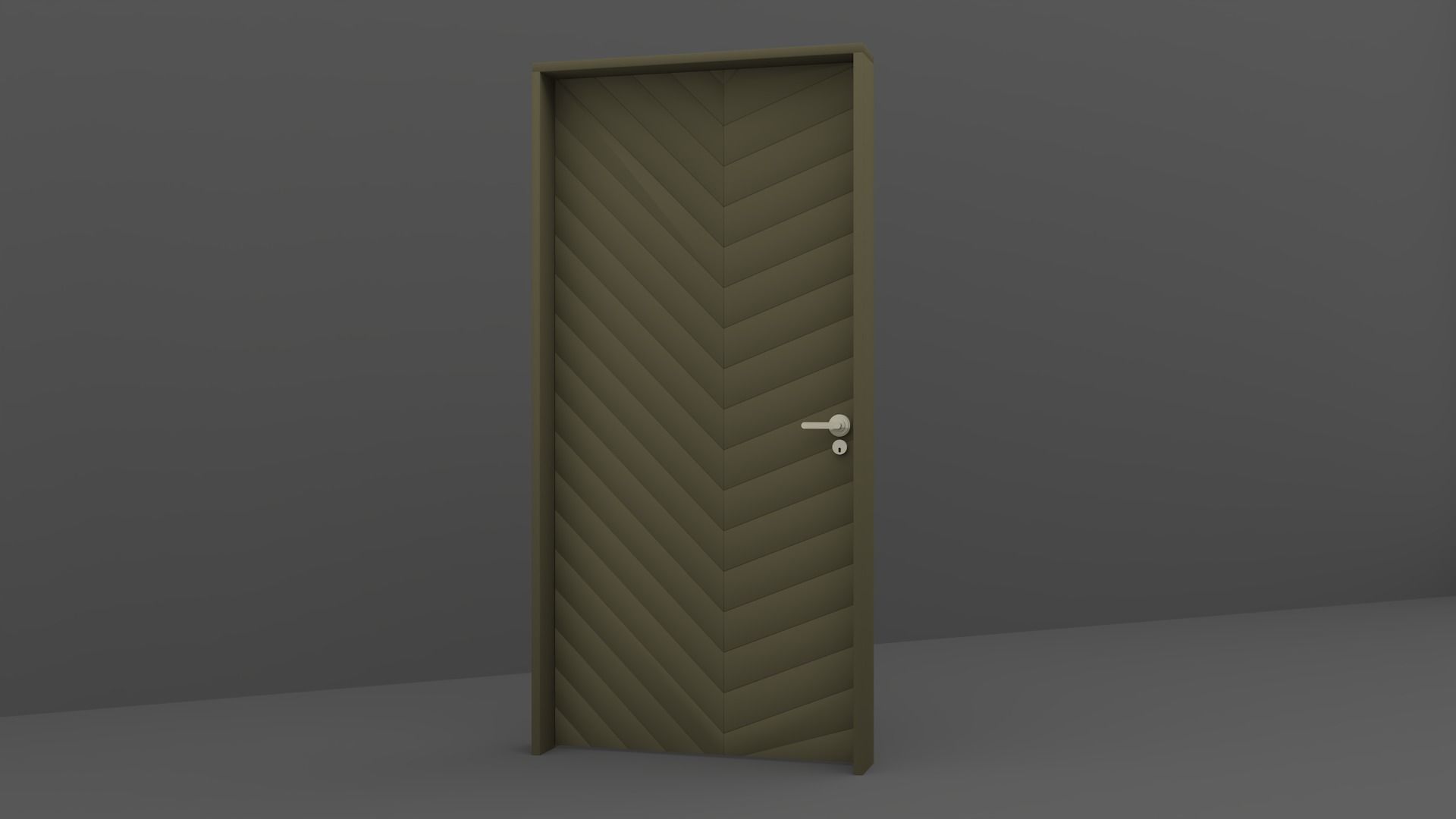Wood Door 3D model_6