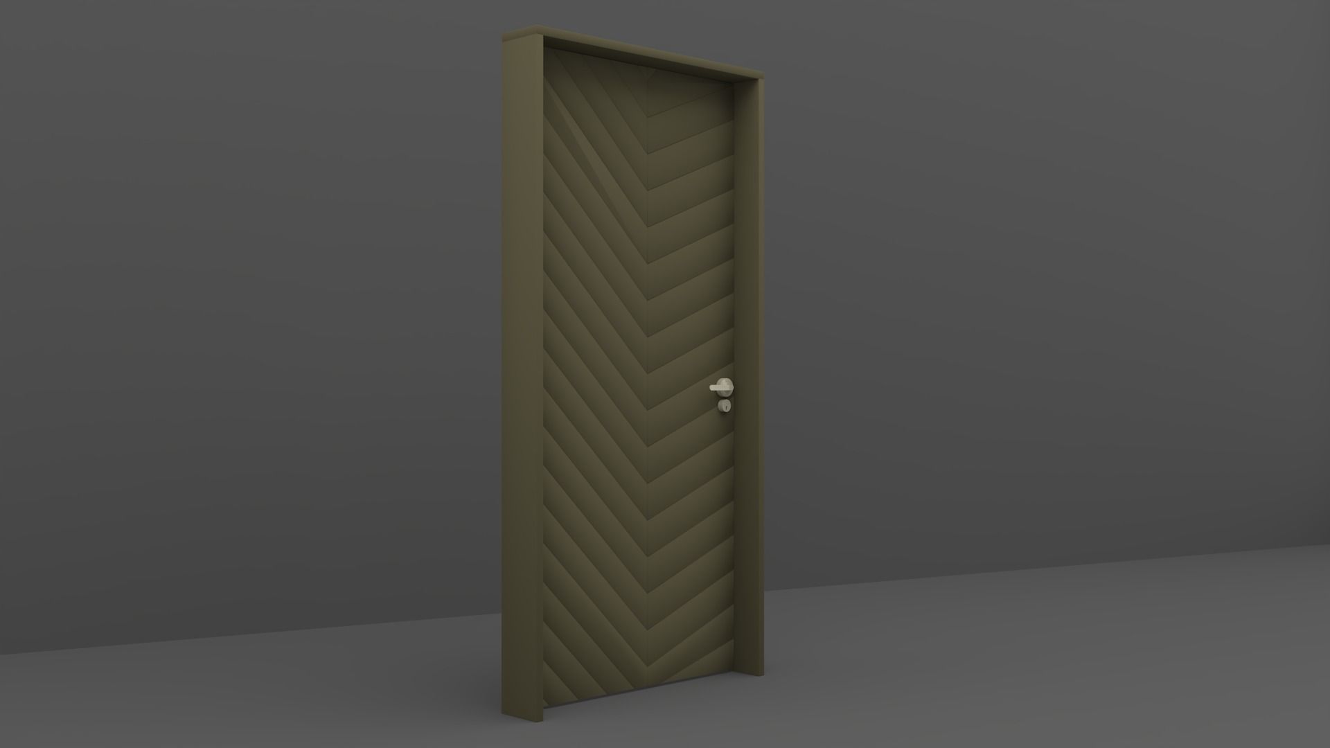 Wood Door 3D model_8