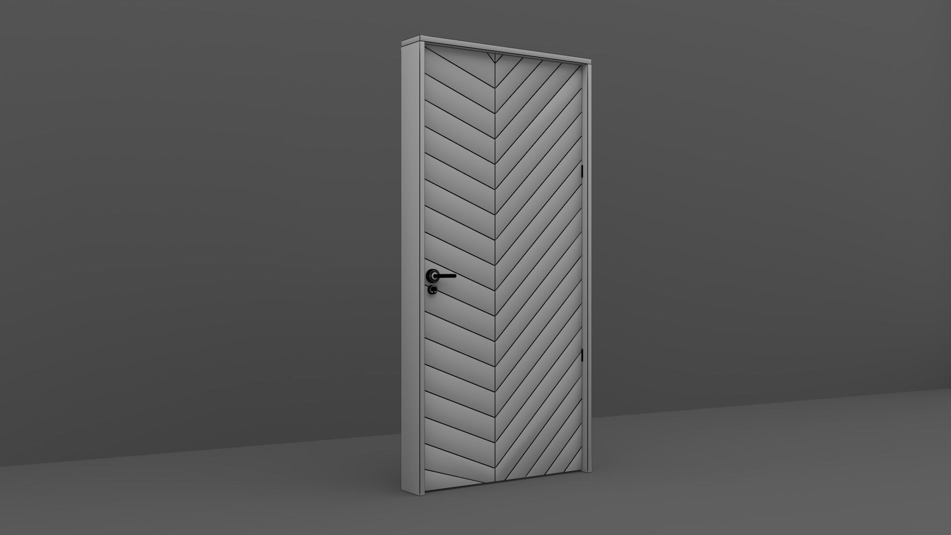 Wood Door 3D model_11