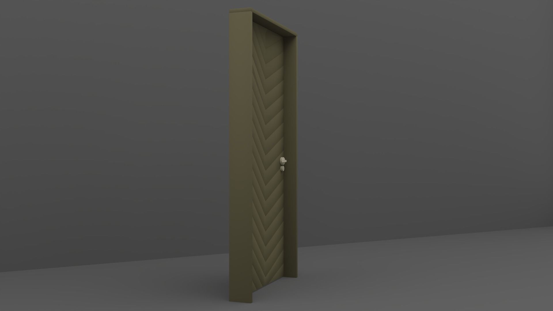 Wood Door 3D model_9