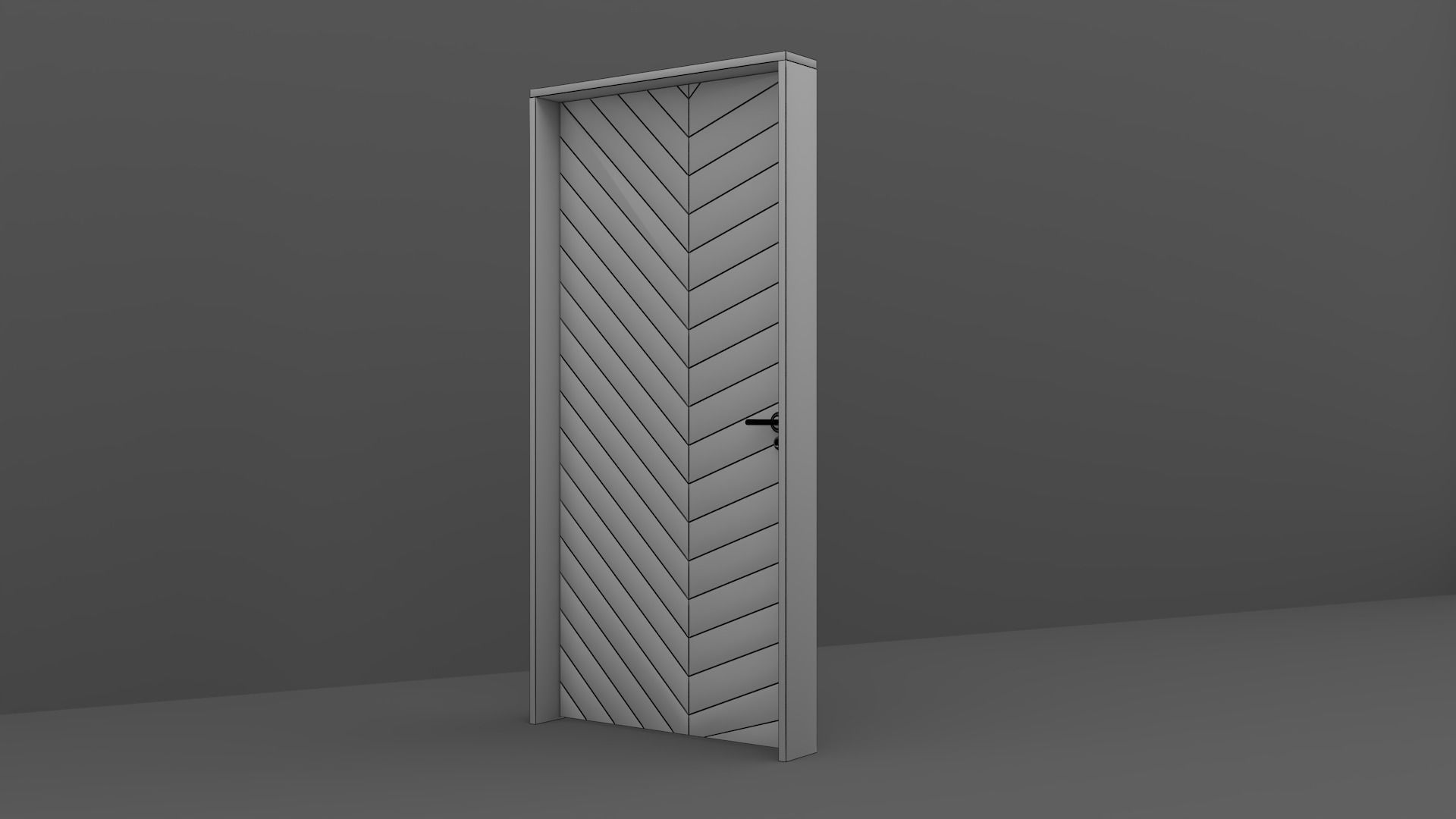 Wood Door 3D model_12