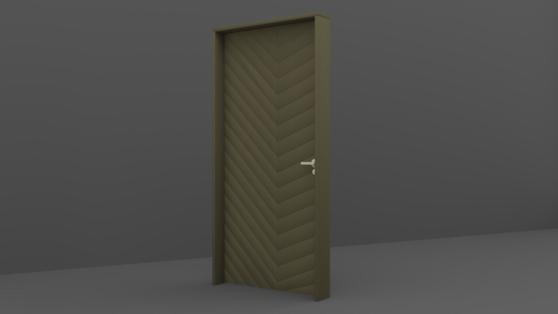 Wood Door 3D model_5