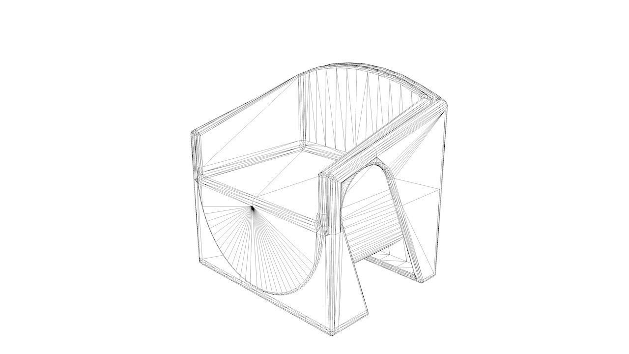 Modern Chair Free 3D model_4
