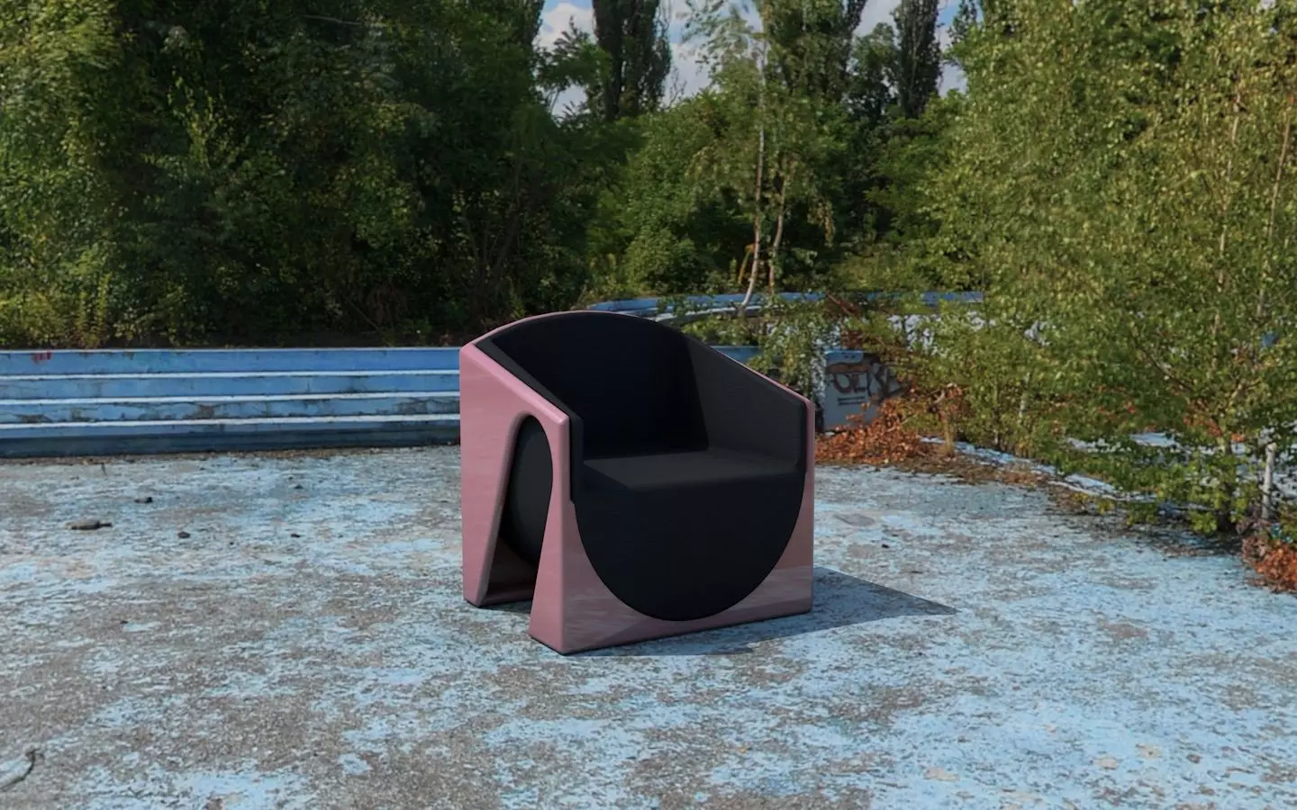 Modern Chair Free 3D model_0