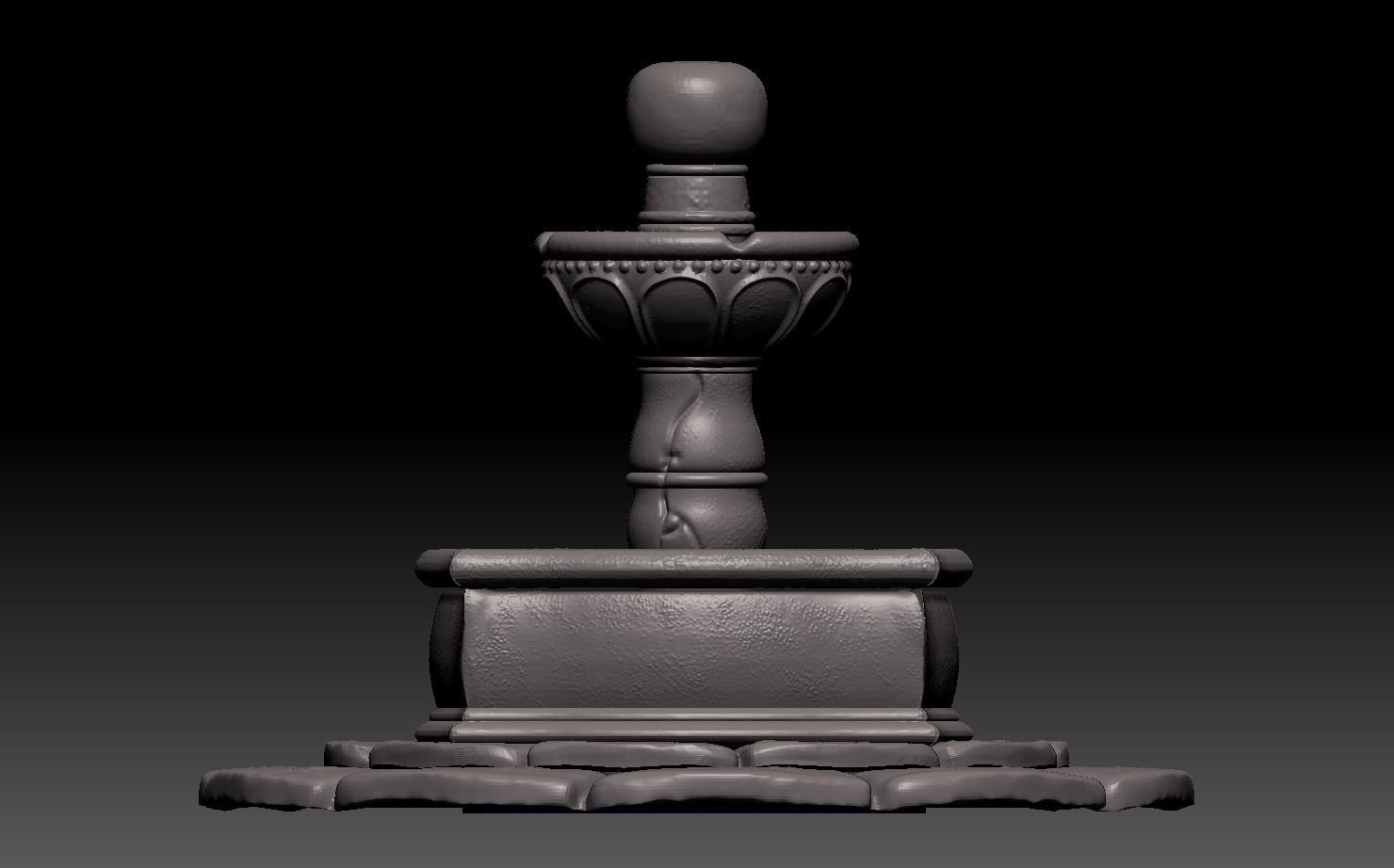 Fountain 3D model  Free 3D model_3