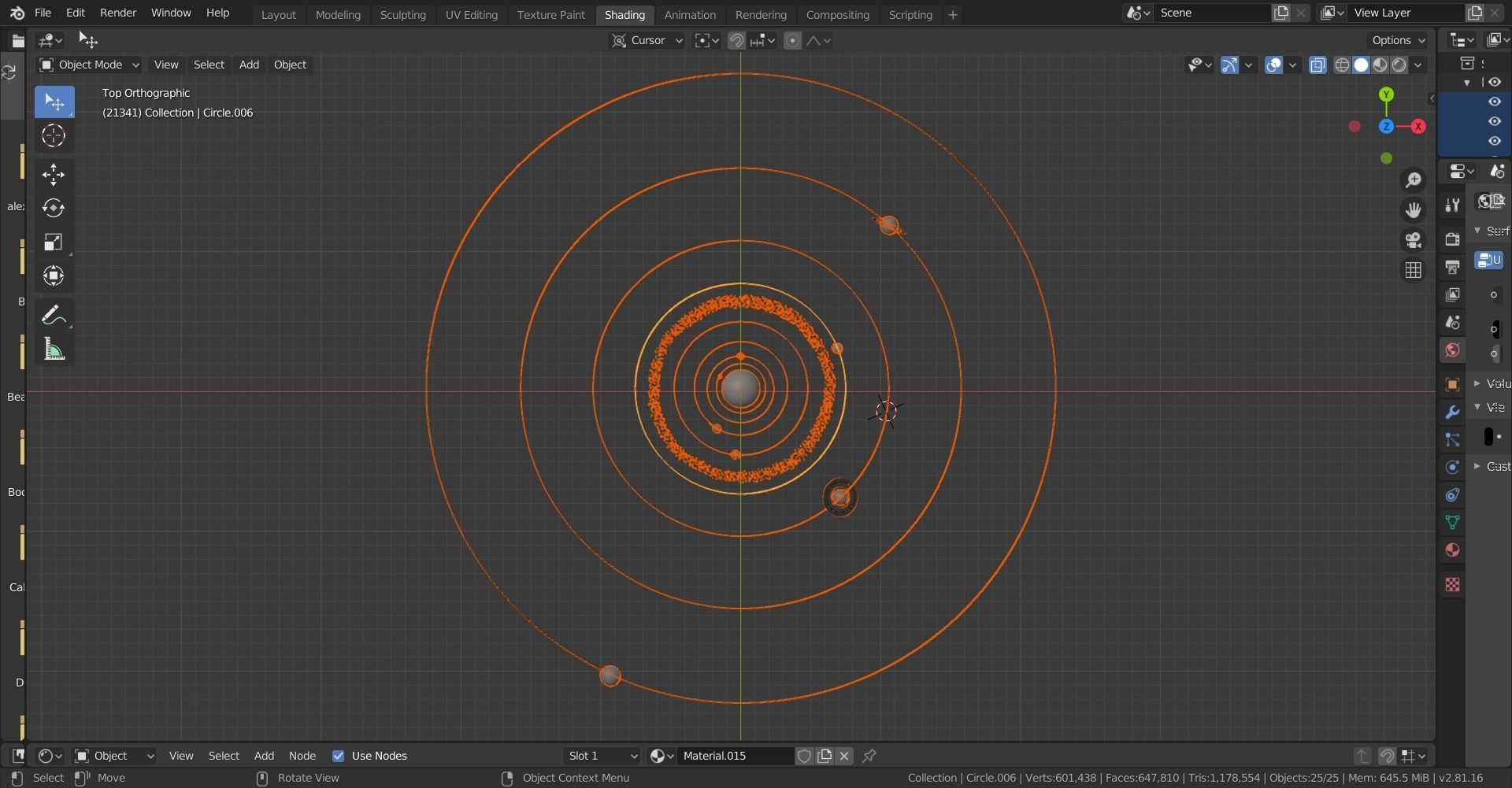  Animated model of the solar system 3D model_5