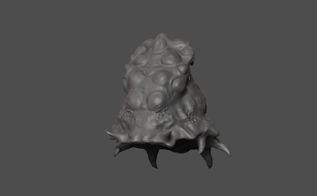 Glutter creature sclupt 3D model_5