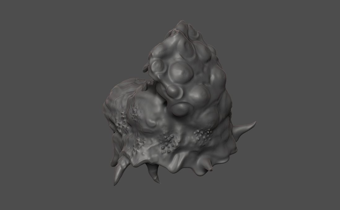 Glutter creature sclupt 3D model_2
